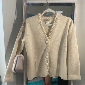 Susan Bristol Vintage Ivory Sweater